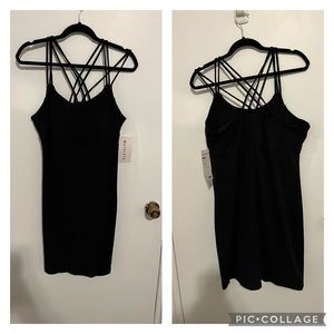 Athleta black Hyper Focused Dress, size L